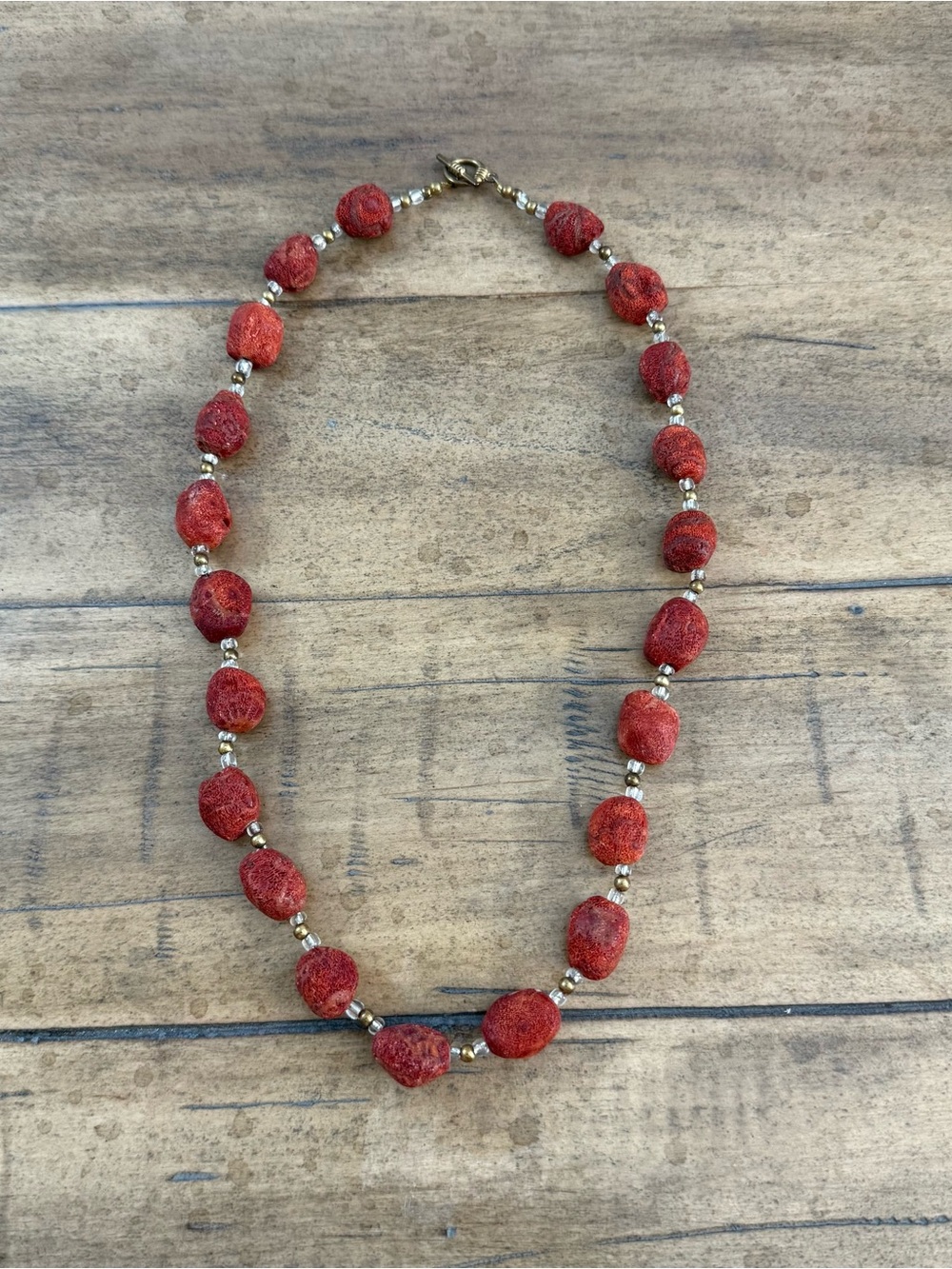 Vintage Red Coral Necklace
